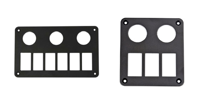 USB car charger and Rocker switch combination panel accessories